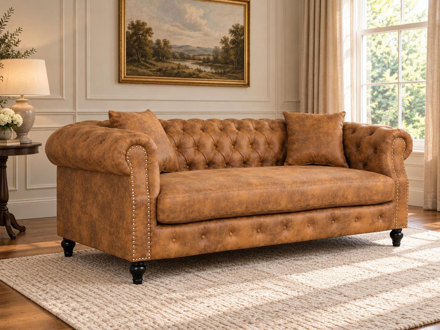 Richmond Chesterfield Three-Seater Sofa