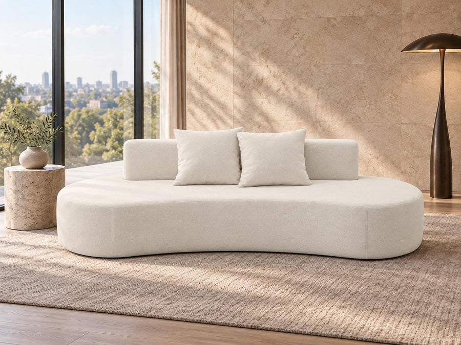 Luna Cloud Curved Chaise Sofa