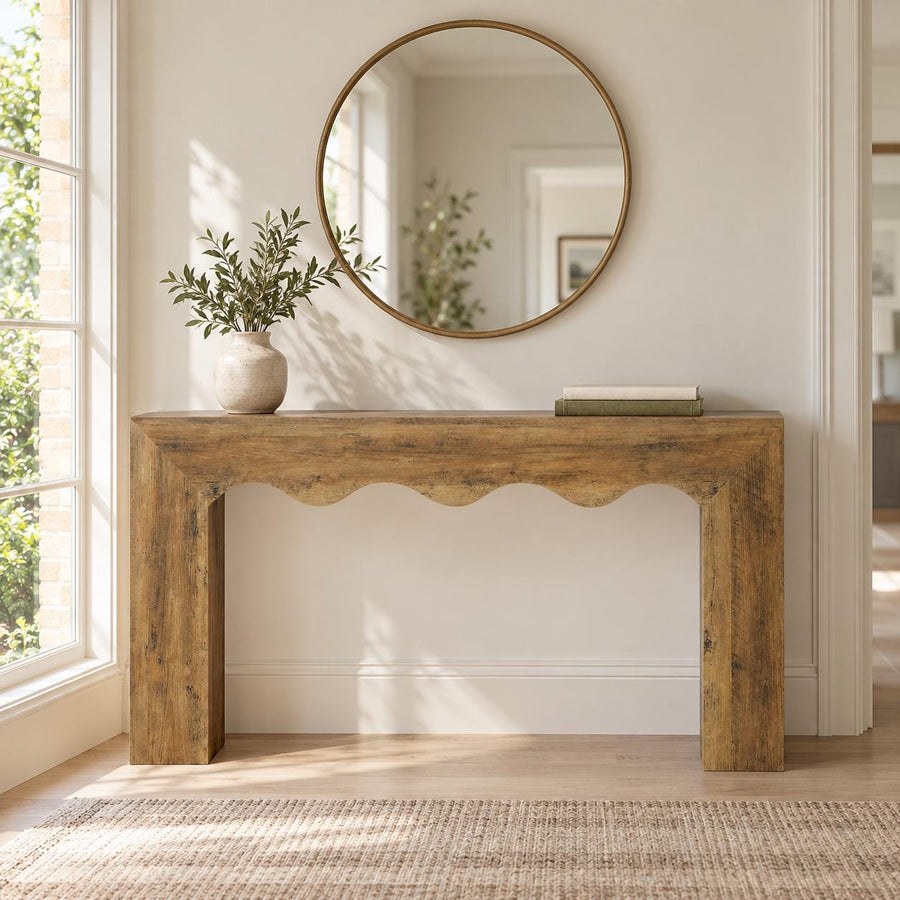 Cotswold Scalloped Console Table
